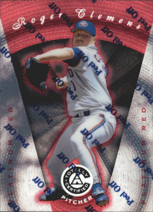 1997 Pinnacle Totally Certified Platinum Red #39 Roger Clemens