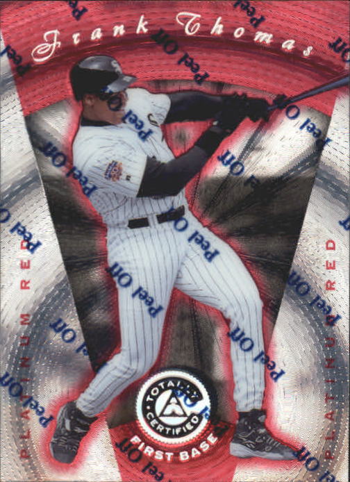1997 Pinnacle Totally Certified Platinum Red #41 Frank Thomas