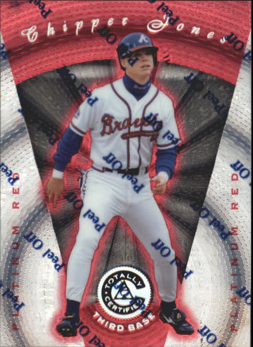 1997 Pinnacle Totally Certified Platinum Red #59 Chipper Jones
