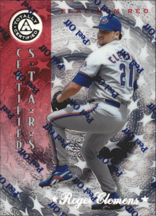 1997 Pinnacle Totally Certified Platinum Red #138 Roger Clemens CERT