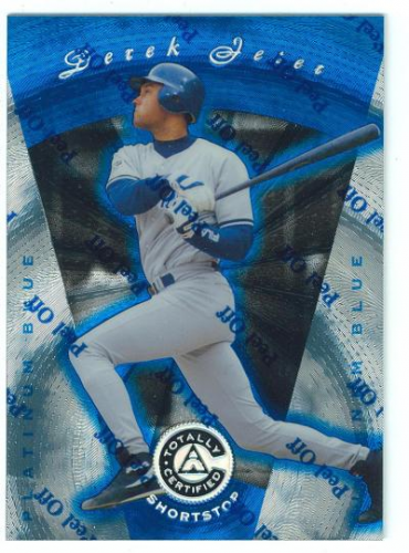 1997 Pinnacle Totally Certified Platinum Blue #51 Derek Jeter