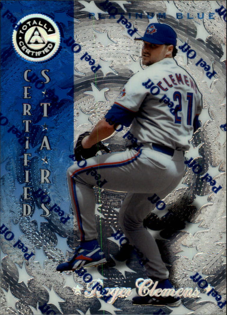 1997 Pinnacle Totally Certified Platinum Blue #138 Roger Clemens CERT
