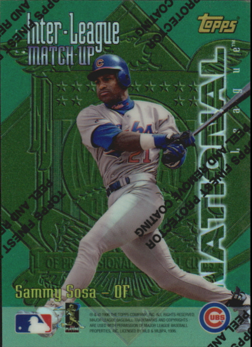 1997 Topps Inter-League Finest Refractors #ILM5 F.Thomas/S.Sosa