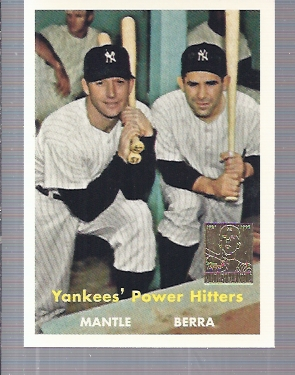 1997 Topps Mantle #23 Mickey Mantle/Yogi Berra/1957 Topps