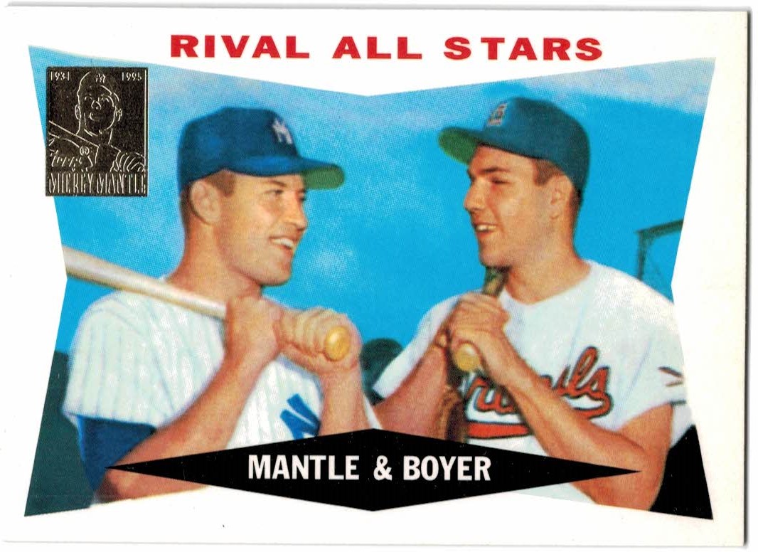 1997 Topps Mantle #28 Mickey Mantle/Ken Boyer/1960 Topps