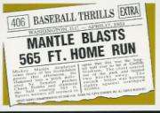 1997 Topps Mantle #30 Mickey Mantle/1961 Topps HL back image