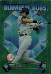 1997 Topps Chrome Diamond Duos #DD2 Derek Jeter/Bernie Williams