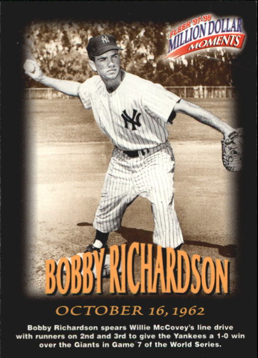 1997-98 Fleer Million Dollar Moments #27 Bobby Richardson
