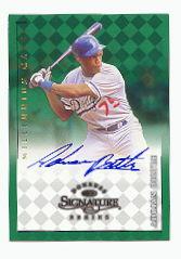 1998 Donruss Signature Autographs Millennium #9 Adrian Beltre
