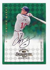 1998 Donruss Signature Autographs Millennium #66 Chipper Jones/900