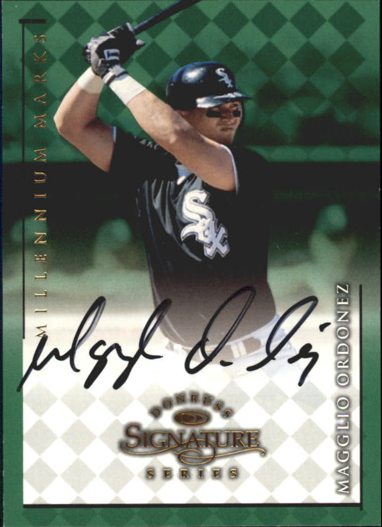 1998 Donruss Signature Autographs Millennium #86 Magglio Ordonez
