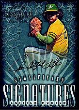 1998 Donruss Signature Significant Signatures #4 Catfish Hunter/2000