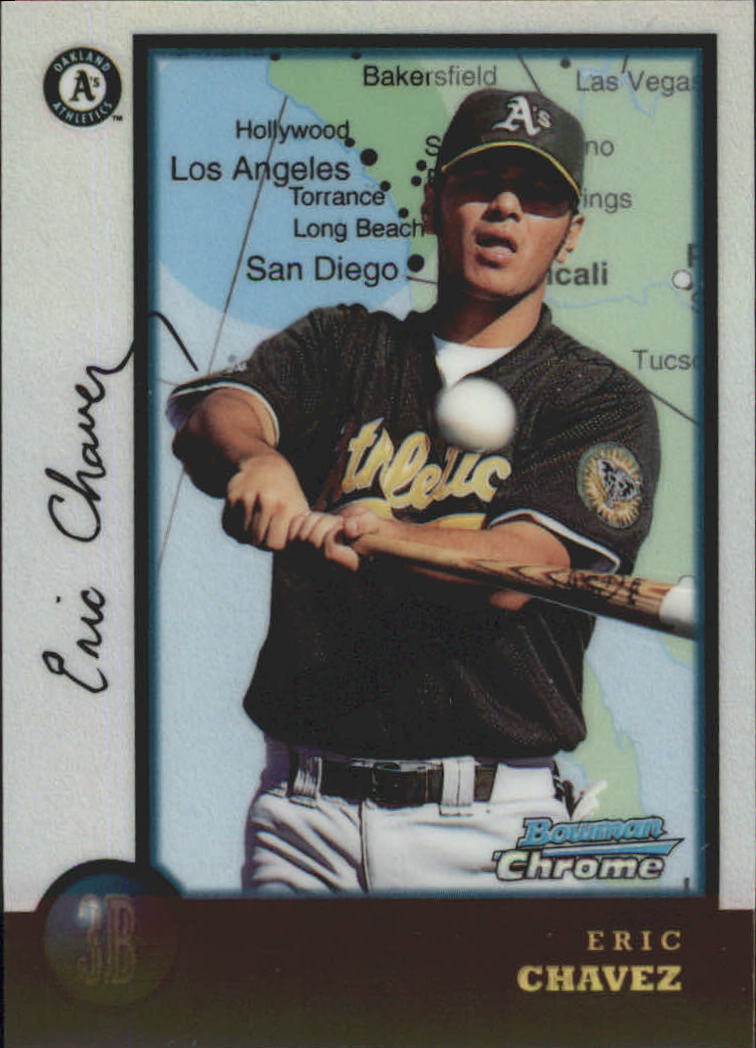 1998 Bowman Chrome International Refractors #133 Eric Chavez