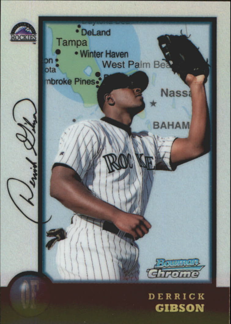 1998 Bowman Chrome International Refractors #144 Derrick Gibson