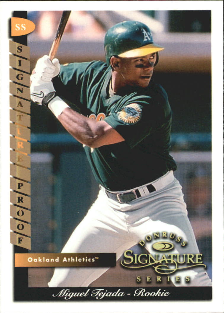 1998 Donruss Signature Proofs #104 Miguel Tejada