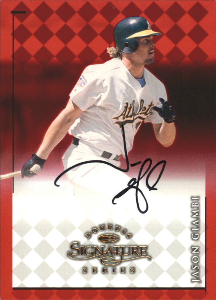 1998 Donruss Signature Autographs #34 Jason Giambi/3100