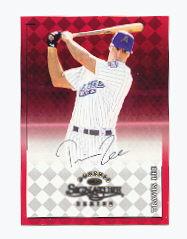 1998 Donruss Signature Autographs #NNO Travis Lee Sample