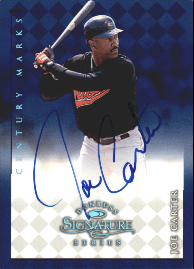 1998 Donruss Signature Autographs Century #20 Joe Carter