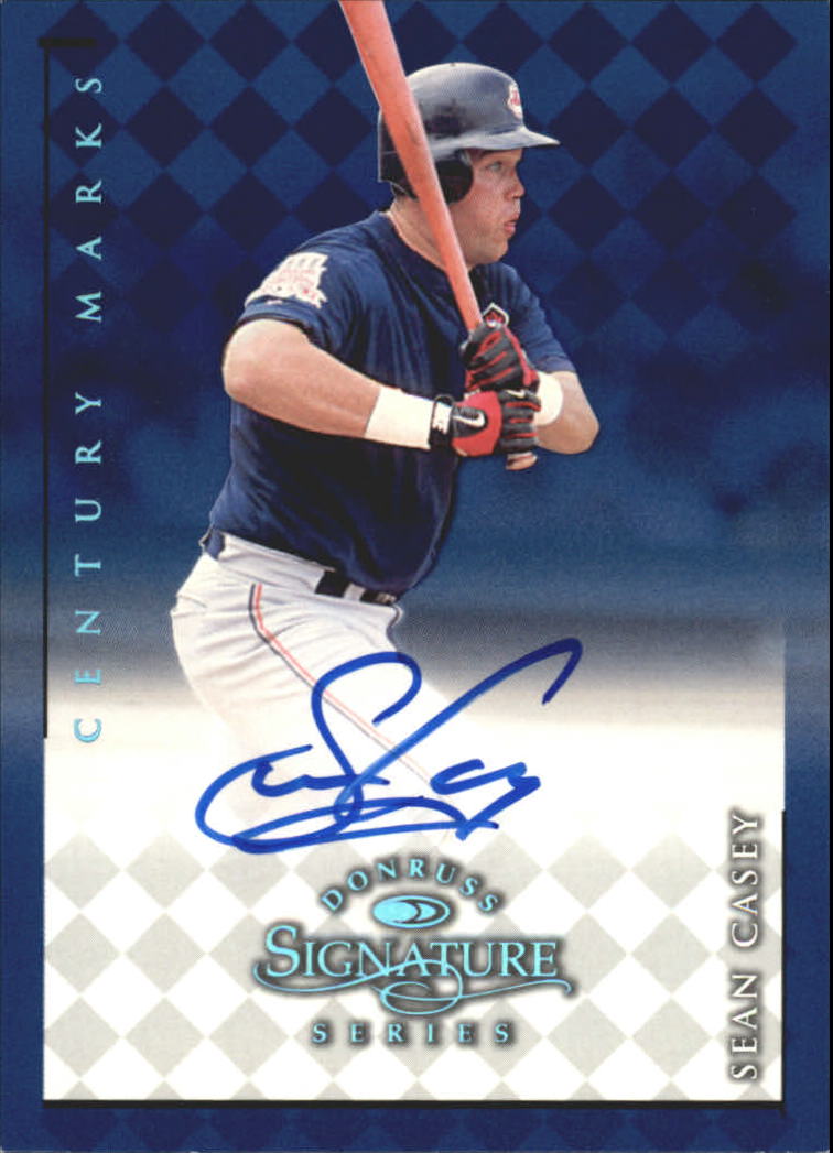 1998 Donruss Signature Autographs Century #21 Sean Casey