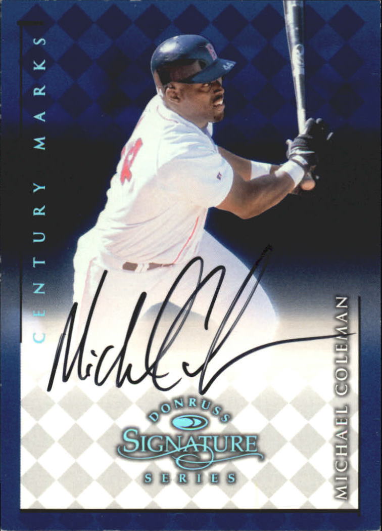 1998 Donruss Signature Autographs Century #29 Michael Coleman