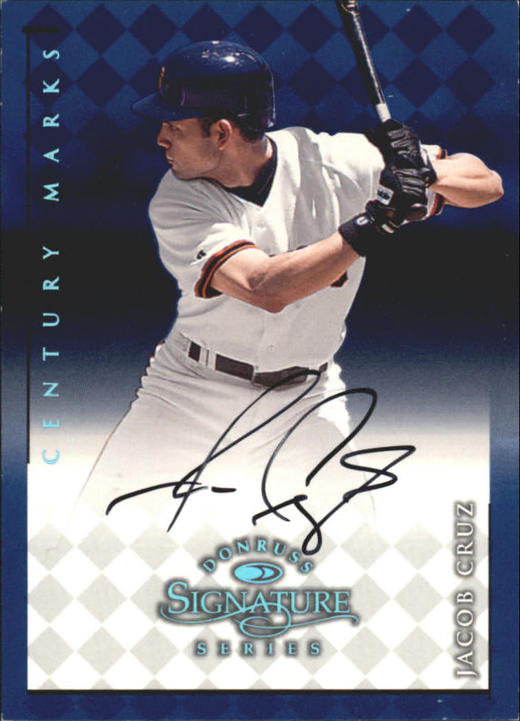 1998 Donruss Signature Autographs Century #32 Jacob Cruz