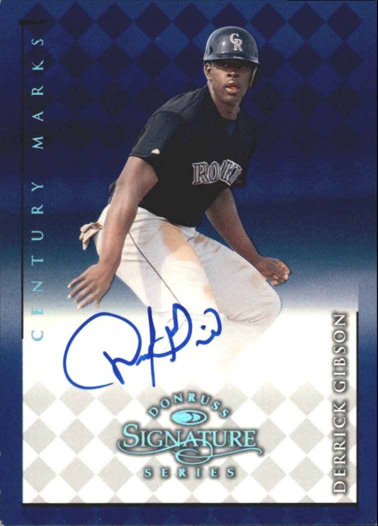 1998 Donruss Signature Autographs Century #46 Derrick Gibson
