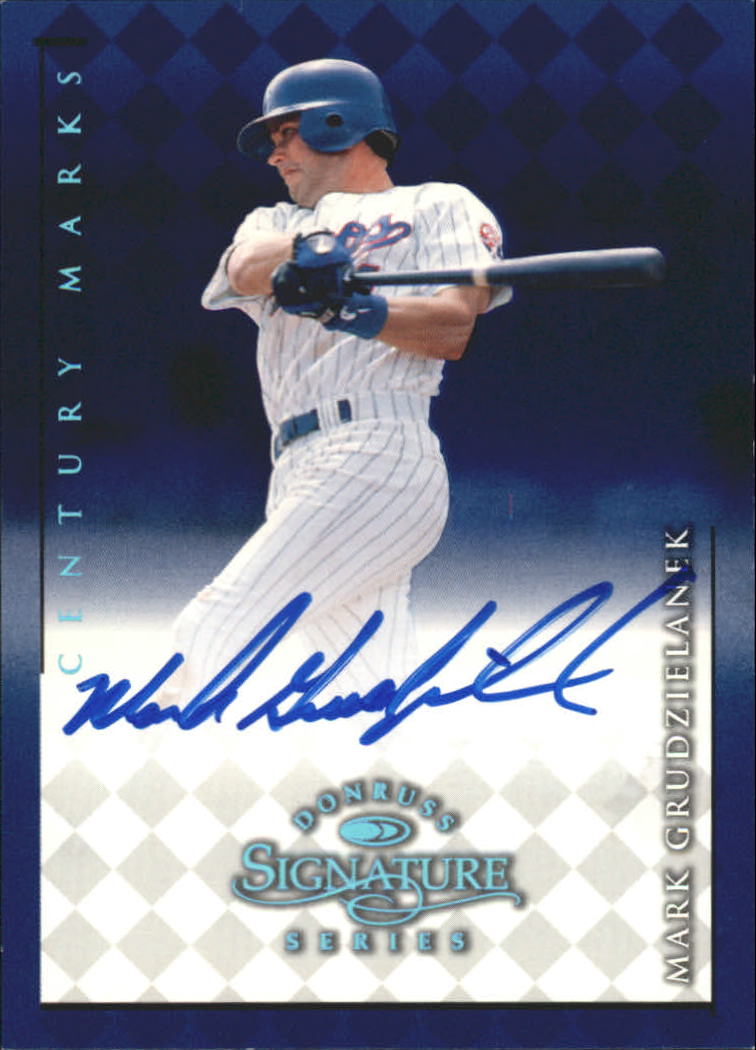 1998 Donruss Signature Autographs Century #51 Mark Grudzielanek