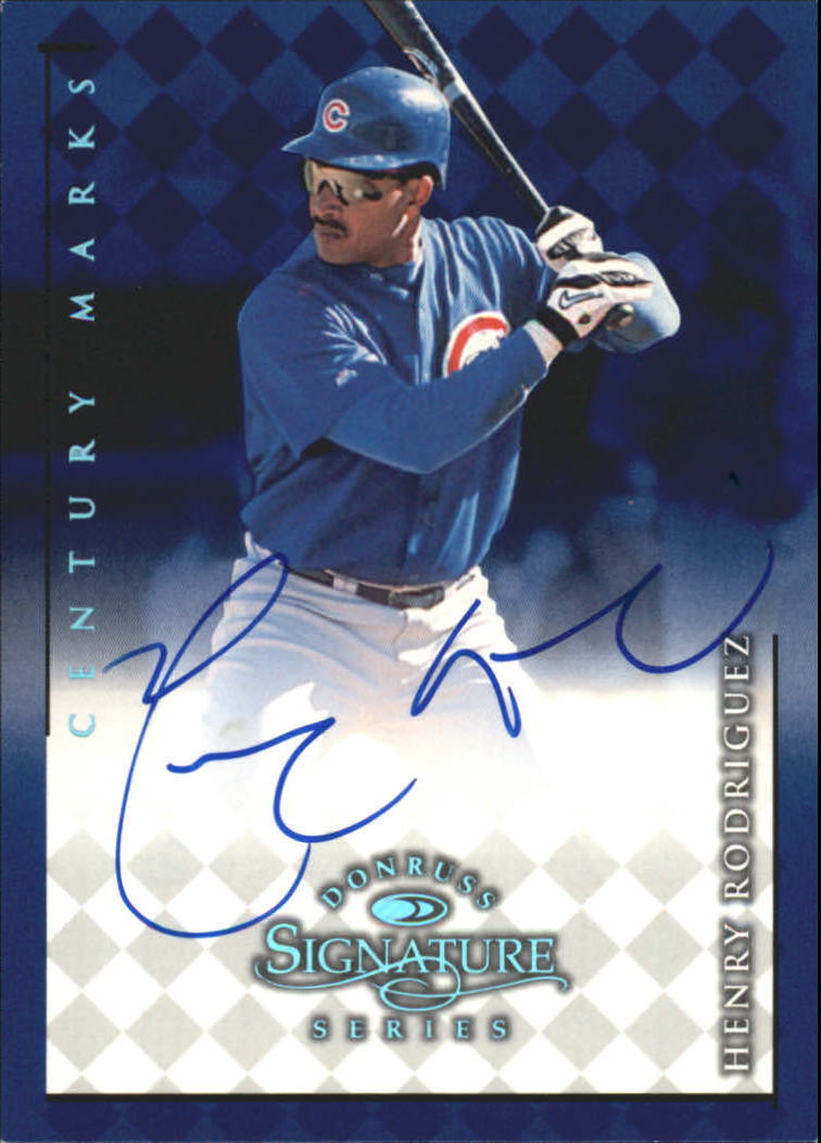 1998 Donruss Signature Autographs Century #97 Henry Rodriguez