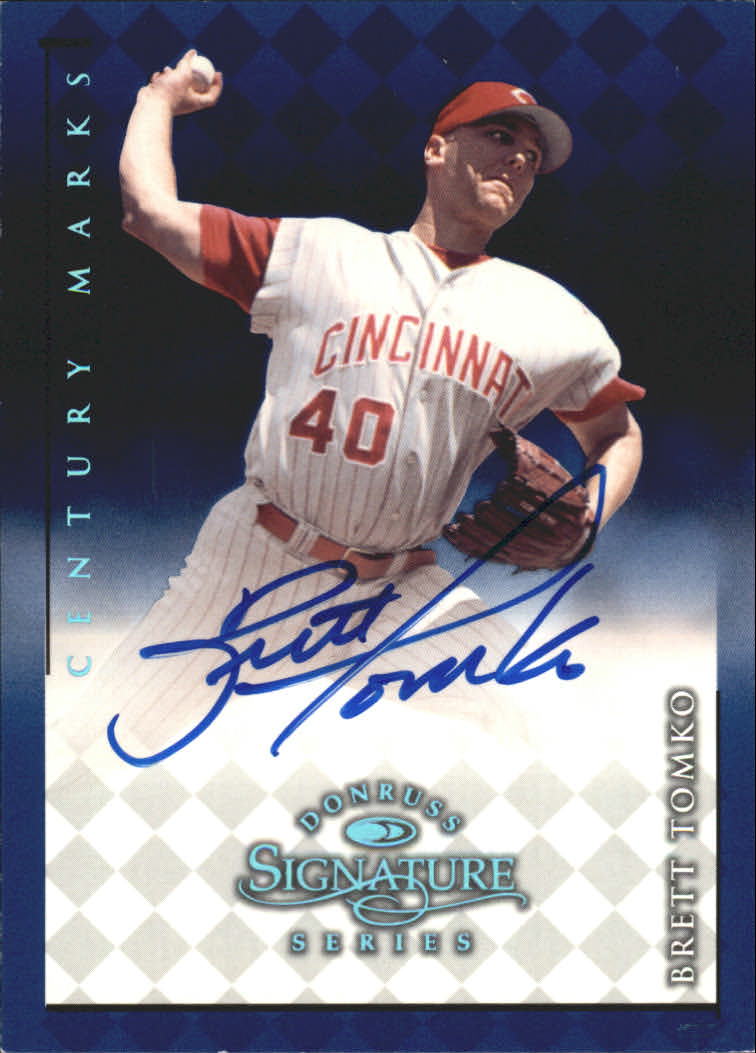 1998 Donruss Signature Autographs Century #108 Brett Tomko