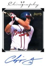 1998 SP Authentic Chirography #CP Chipper Jones SP/800