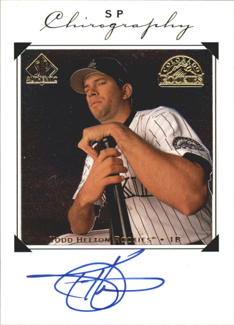 1998 SP Authentic Chirography #TH Todd Helton