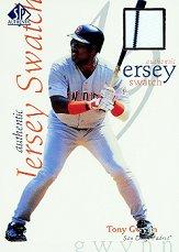 1998 SP Authentic Game Jersey 5 x 7 #5 Tony Gwynn/415