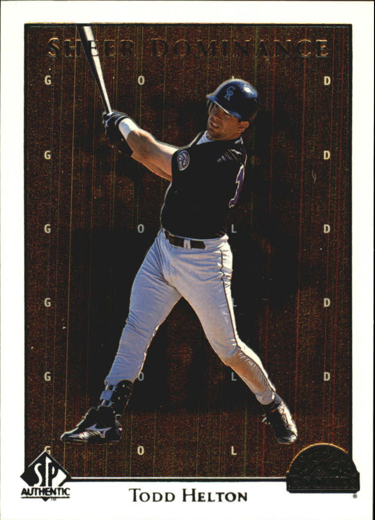 1998 SP Authentic Sheer Dominance Gold #SD27 Todd Helton