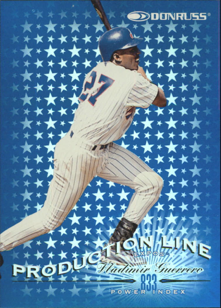 1998 Donruss Production Line Power Index #16 Vladimir Guerrero/833