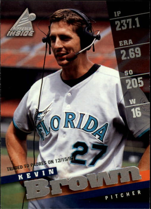 1998 Pinnacle Inside #49 Kevin Brown
