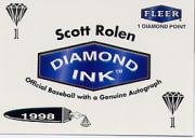 1998 Fleer Tradition Diamond Ink #9 Scott Rolen