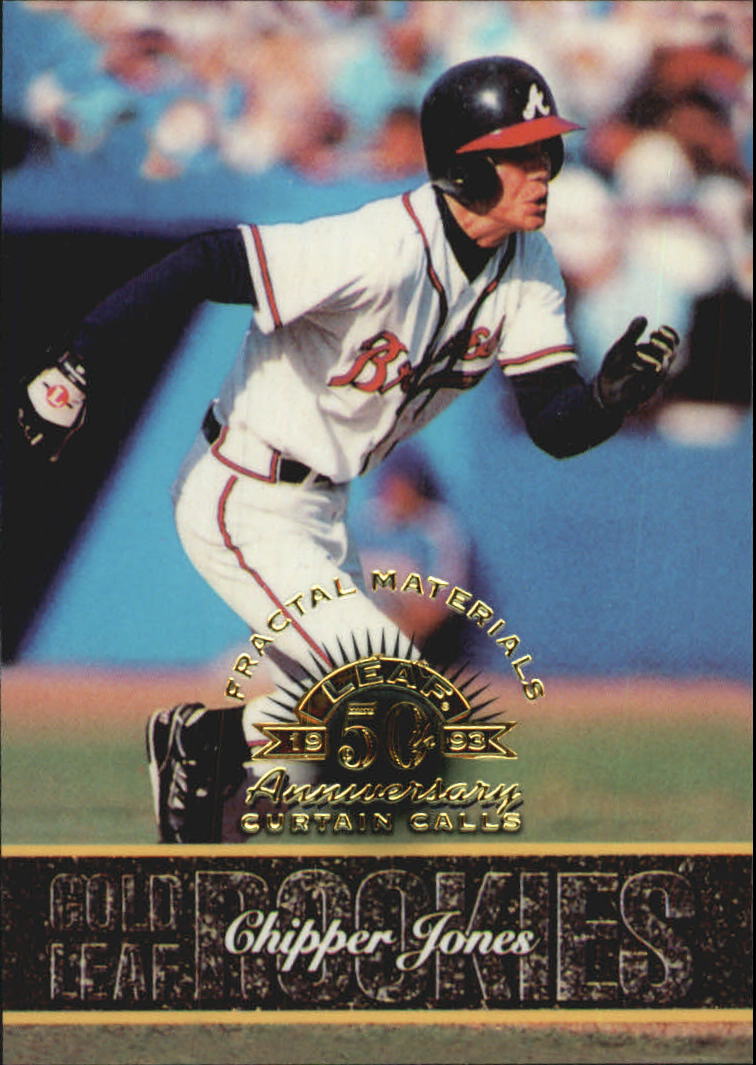 1998 Leaf Fractal Materials #153 Chipper Jones CC PX