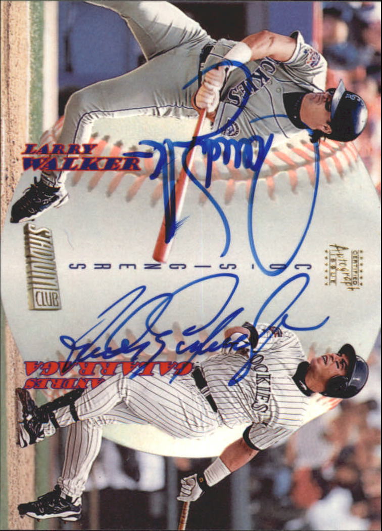 1998 Stadium Club Co-Signers #CS17 Larry Walker C/Andres Galarraga