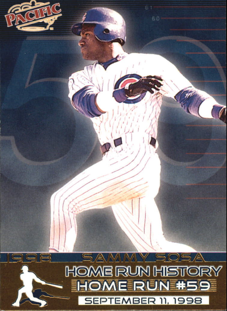 1998 Pacific Home Run History #18 Sammy Sosa