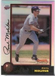 1998 Bowman Chrome Refractors #223 Paul Molitor