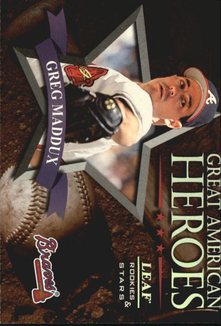 1998 Leaf Rookies and Stars Great American Heroes #5 Greg Maddux