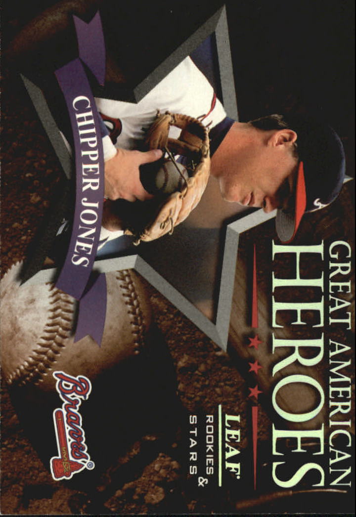 1998 Leaf Rookies and Stars Great American Heroes #7 Chipper Jones