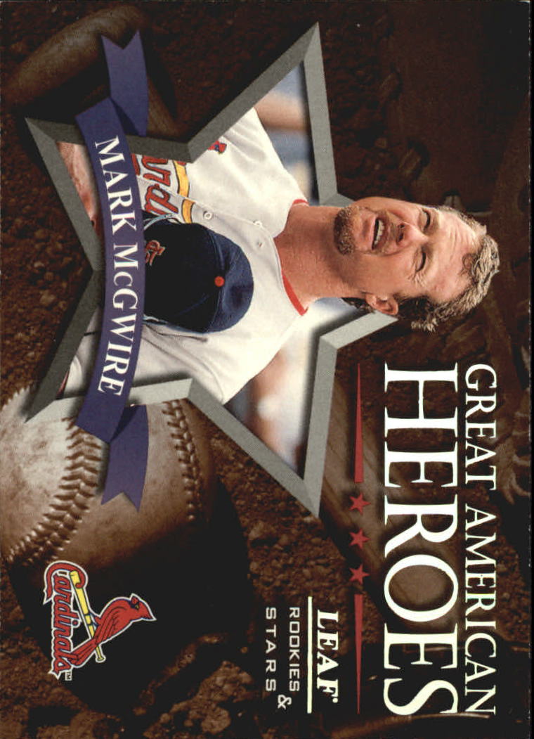 1998 Leaf Rookies and Stars Great American Heroes #13 Mark McGwire