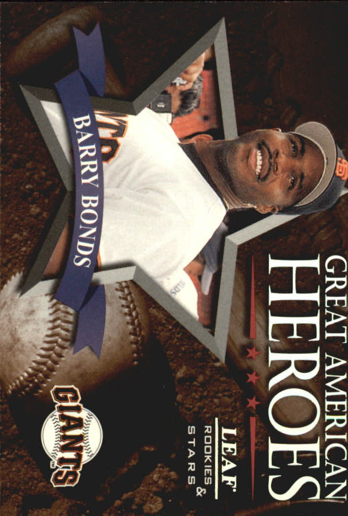 1998 Leaf Rookies and Stars Great American Heroes #14 Barry Bonds