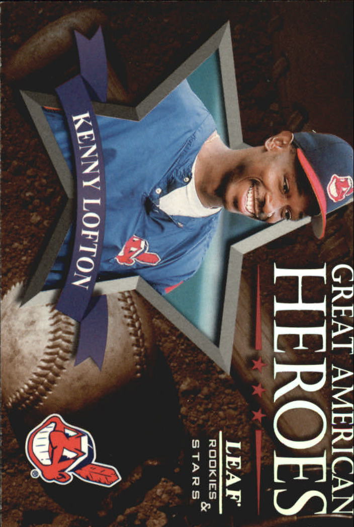 1998 Leaf Rookies and Stars Great American Heroes #15 Kenny Lofton