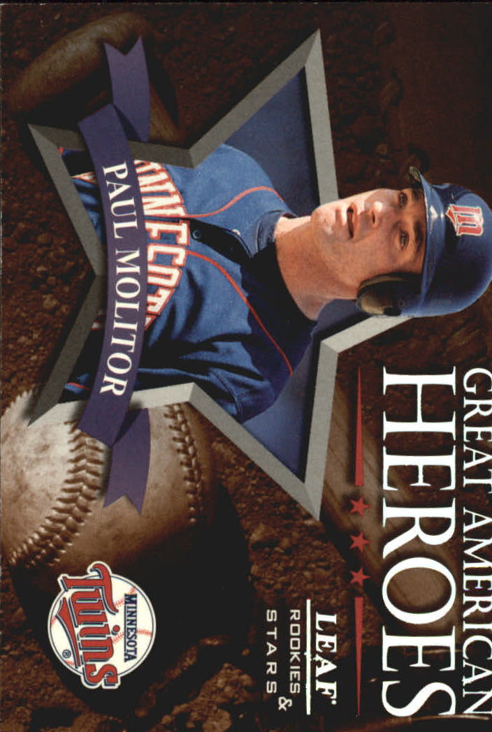 1998 Leaf Rookies and Stars Great American Heroes #17 Paul Molitor