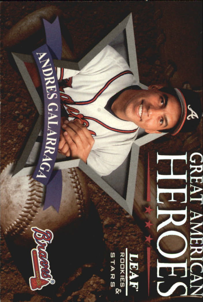 1998 Leaf Rookies and Stars Great American Heroes #20 Andres Galarraga