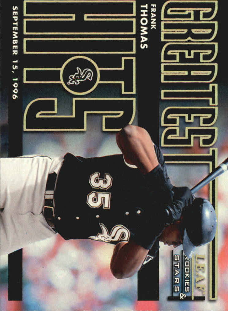 1998 Leaf Rookies and Stars Greatest Hits #2 Frank Thomas