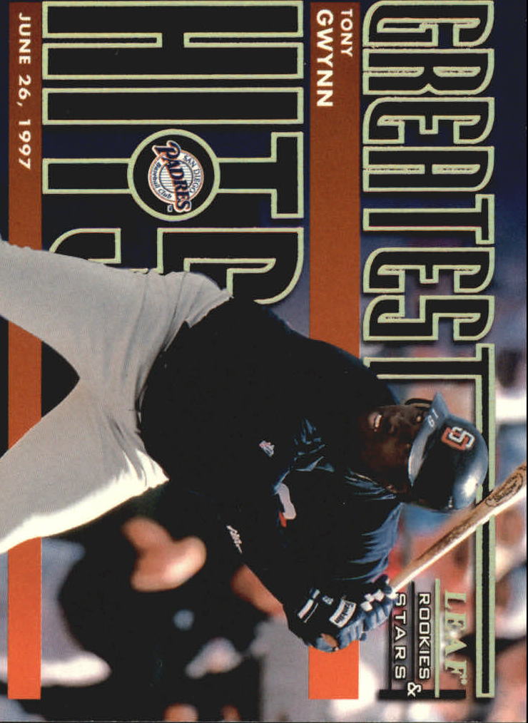 1998 Leaf Rookies and Stars Greatest Hits #8 Tony Gwynn