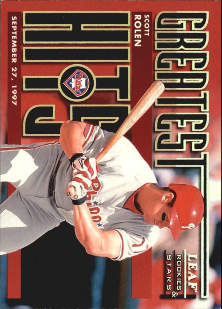 1998 Leaf Rookies and Stars Greatest Hits #15 Scott Rolen